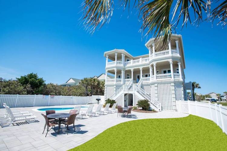 A view of an Ocean Isle Beach vacation rental