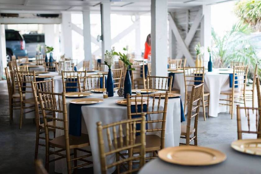 Tables setup for a group event